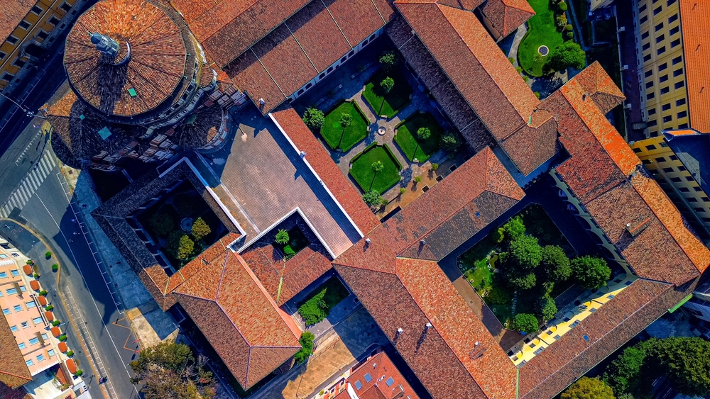 Santa Maria delle Grazie, vista aerea